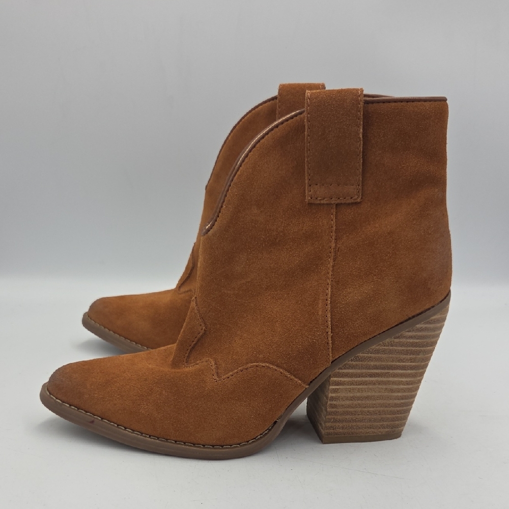 Dingo Flannie Tan Suede Heeled Boots